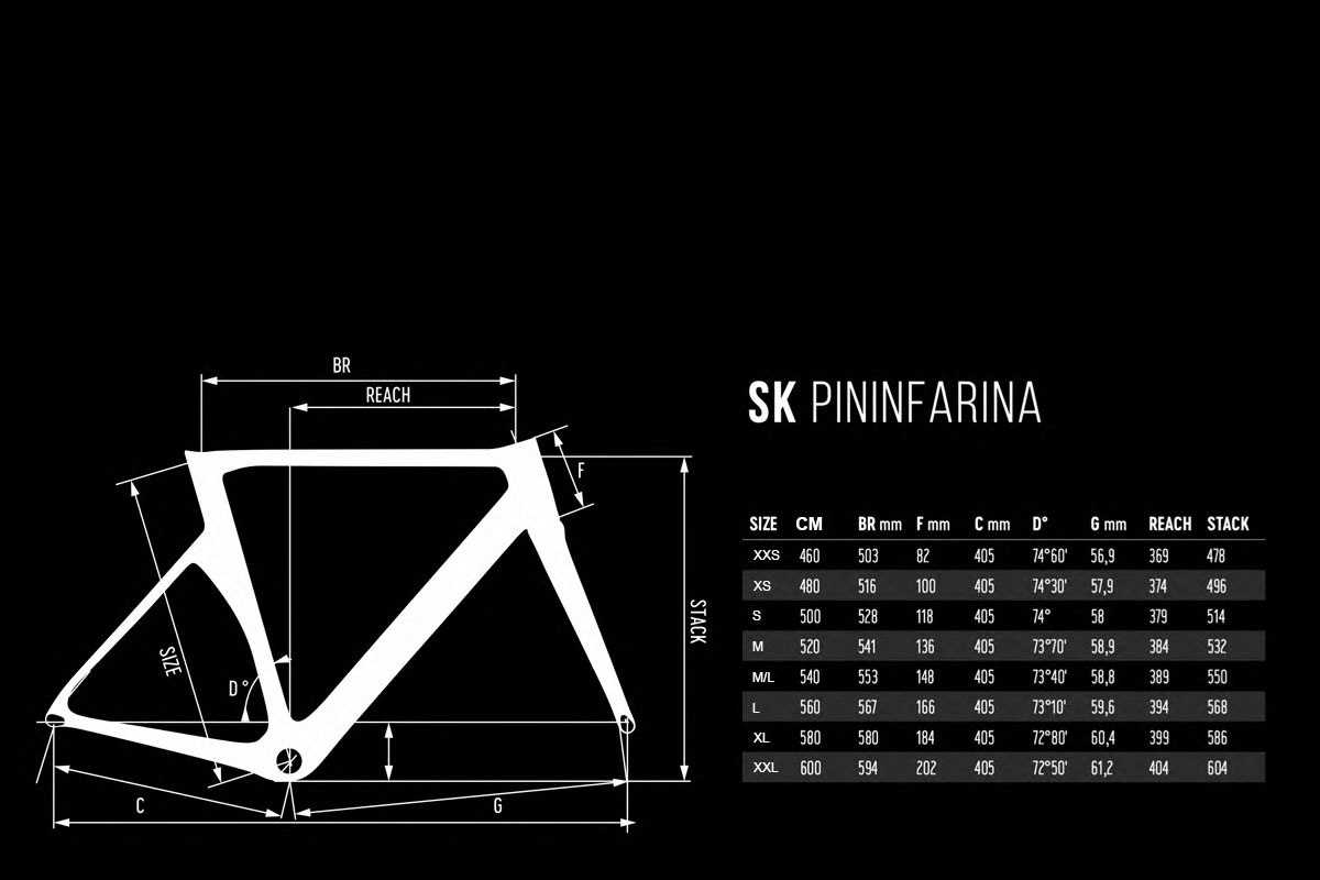 Maatvoering ❤ De Rosa SK Pininfarina